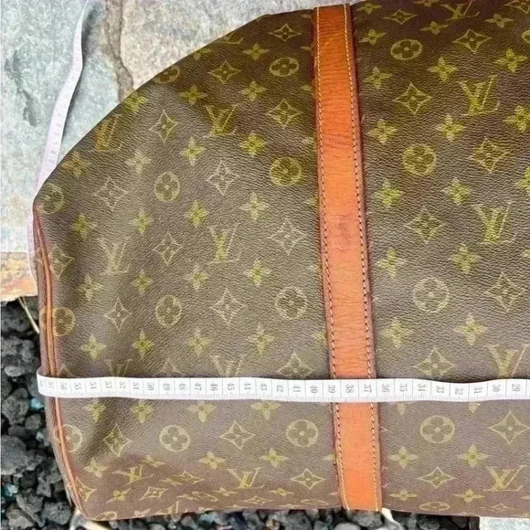 Authentic LV Keepall- Monogram Sac Souple size 55. Needs zipper stitched, rivets - Picture 4 of 16
